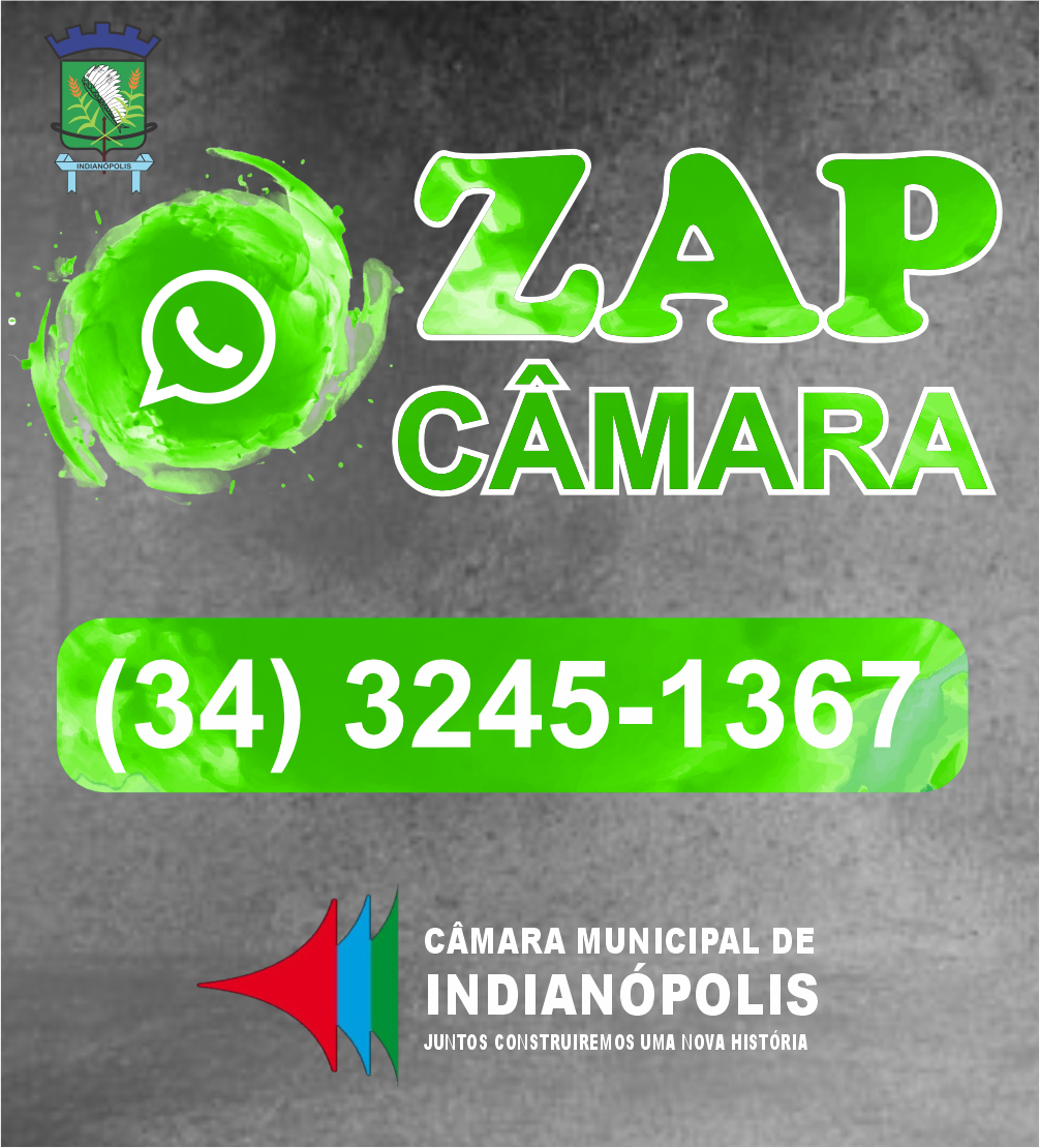 A Câmara Municipal de Indianópolis/MG passa a contar com um novo canal de comunicação com os indianopolenses: o WhatsApp.