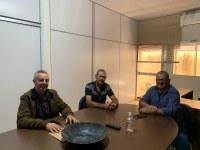 Presidente da Câmara recebe visita do Prefeito e produtor rural